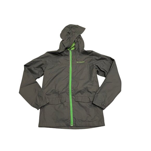 Columbia Gray Boy's Windbreaker Jacket - Size M 10-12 - Excellent - Picture 1 of 1